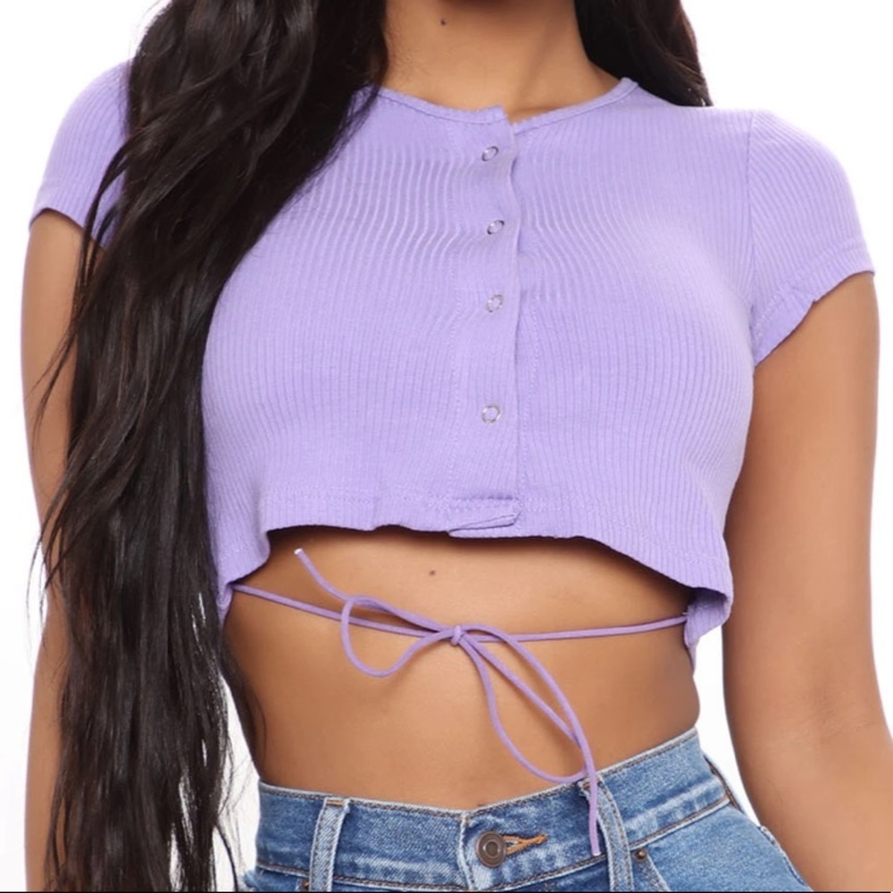 Crop tie top